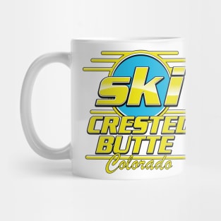 Crested Butte Colorado 80s ski logo Mug